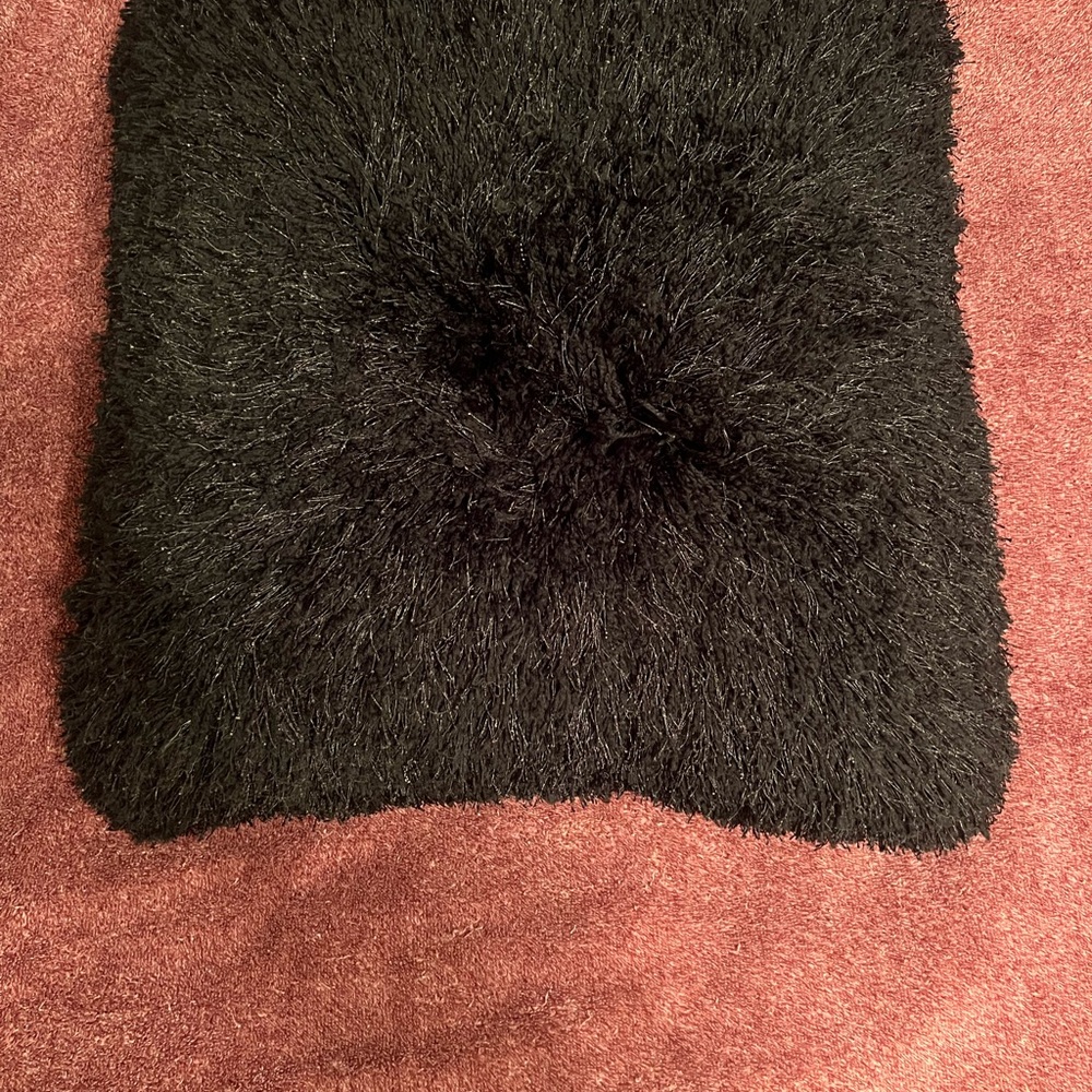 Target Black Fuzzy Pillow
